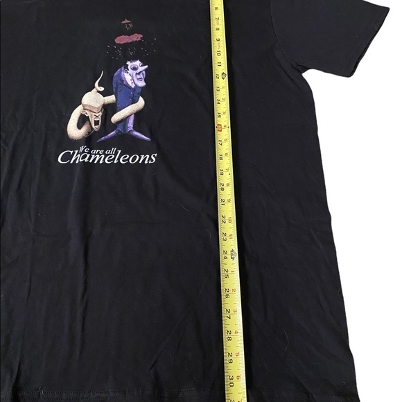 Gildan We Are All Chameleons Punk Rock Black Tee Shirt Ring Spun Size 2XL - Picture 8 of 8